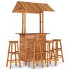 vidaXL 5-tlg. Gartenbar-Set Massivholz Akazie