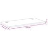 vidaXL Schreibtischplatte 80x40x2,5 cm Bambus