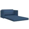 vidaXL Schlafsofa 110cm Blau Stoff