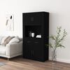 vidaXL Highboard Schwarz Holzwerkstoff