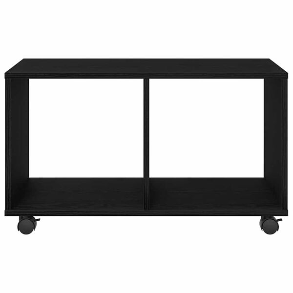 vidaXL Beistelltisch mit Regal Schwarz Eichen-Optik 72 x 33 x 42,5 cm