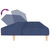 vidaXL Schlafsofa 2-Sitzer Blau Stoff