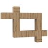 vidaXL TV-Schrank-Set 10 pcs Artisan-Eiche 30,5 x 30 x 90 cm