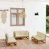 vidaXL 6-tlg. Garten-Lounge-Set mit Kissen Kiefer Massivholz