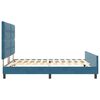 vidaXL Boxspringbett mit Kopfteil Dunkelblau 180 x 200 cm Samt
