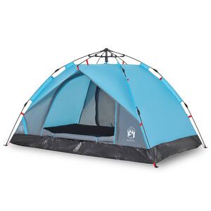 vidaXL Kuppel-Campingzelt 2 Personen Blau Quick Release