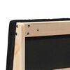 vidaXL Gepolstertes Kopfteil Schwarz 75 cm Massives Kiefernholz