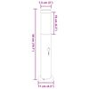 vidaXL Pollerleuchten mit Sensor 3er 50 cm Edelstahl IP44