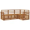 vidaXL Outdoor-Sofagarnitur 4 stk. Natur Polyester
