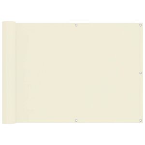 vidaXL Balkonsichtschutz Creme 75 x 200 cm Oxford-Stoff