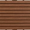 vidaXL Terrassenfliese 11 pcs Braun 30 x 30 cm WPC
