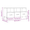 vidaXL TV-Schrank Braun Eichen-Optik 102x36x50 cm Holzwerkstoff
