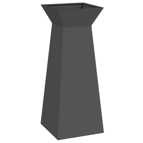 vidaXL S&auml;ulen Pflanzer Schwarz 40 x 40 x 100 cm