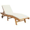 vidaXL Sonnenliege Polyester Braun und Creme