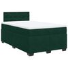 vidaXL Boxspringbett mit Matratze Dunkelgr&uuml;n 120x190 cm Samt