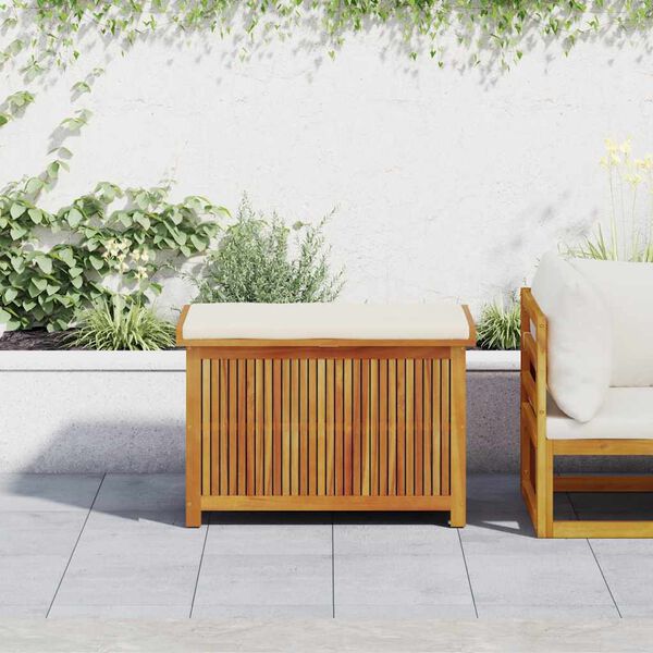 vidaXL Outdoor-Kissenbox 90x50x60,5 cm Massivholz Akazie