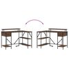 vidaXL Schreibtisch mit Regal Braun Eichen-Optik 120 x 79 x 86,5 cm