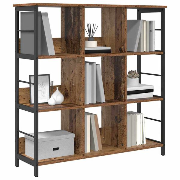 vidaXL B&uuml;cherregal Altholz 102 x 32 x 104,5 cm Holzwerkstoff