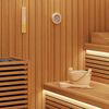 vidaXL Sauna Zubeh&ouml;r Set 4 pcs Braun Massives Kiefernholz und Hanf