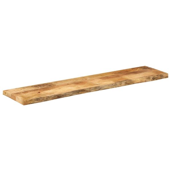 vidaXL Tischplatte 160x40x2,5 cm Baumkante Massivholz Raues Mangoholz