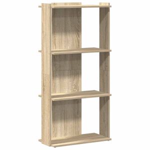 vidaXL B&uuml;cherregal 3 B&ouml;den Sonoma-Eiche 60x30x120 cm Holzwerkstoff