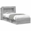 vidaXL Bettgestell mit Stauraum Grau Sonoma 80 x 200 cm Holzwerkstoff