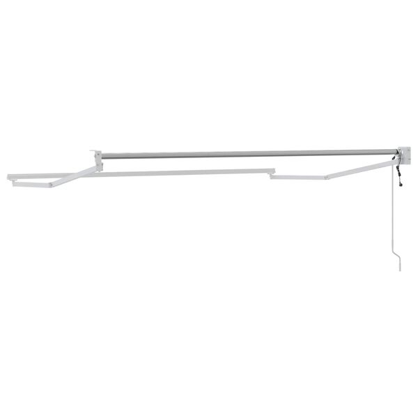 vidaXL Elektrisches Markisenrahmen Wei&szlig; 3,5 x 2 m Aluminium