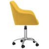 vidaXL Esszimmerst&uuml;hle 4 Stk. Drehbar Gelb Stoff