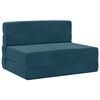 vidaXL Klappsofa Bett Blau 190 x 70 x 15 cm Samt