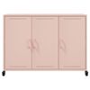 vidaXL Sideboard Rosa 100,5x39x72 cm Stahl