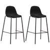 vidaXL Barhocker 2 Stk. Schwarz Stoff