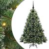 vidaXL K&uuml;nstlicher Weihnachtsbaum mit 150 LEDs Gr&uuml;n 120 cm PE und PVC