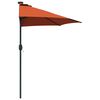 vidaXL Gartenparasol Terrakotta 294 x 150 x 224 cm Stoff