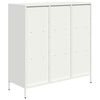 vidaXL Highboard Wei&szlig; 101,5x39x103,5 cm Stahl