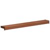 vidaXL Fensterbank Braunes Holz 60 x 10 x 4,5 cm PVC