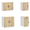 vidaXL 7-tlg. K&uuml;chenschrank-Set Kalmar Sonoma-Eiche Holzwerkstoff