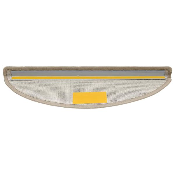 vidaXL Stufenmatten 20 Stk. 56x17x3 cm Taupe Halbrund