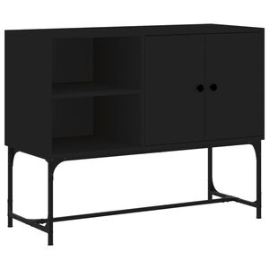 vidaXL Sideboard Schwarz 100x40x79,5 cm Holzwerkstoff