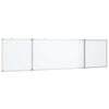 vidaXL Magnetisches Whiteboard Klappbar 160x40x1,7 cm Aluminium