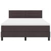 vidaXL Boxspringbett mit Matratze Dunkelbraun 140 x 190 cm Stoff
