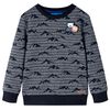 vidaXL Kinder-Sweatshirt Marineblau Melange 116