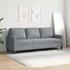 vidaXL 3-Sitzer-Sofa Hellgrau 180 cm Stoff