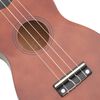vidaXL Sopran Ukulele Set für Kinder mit Tasche Dunkles Holz 21"