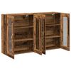 vidaXL Wandschr&auml;nke 2 pcs Altholz 69,5 x 34 x 90 cm Holzwerkstoff