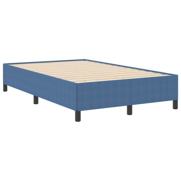 vidaXL Bettgestell Blau 120 x 200 cm Cordstoff