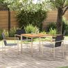 vidaXL Garten-Ess-Set 5 pcs Massives Teakholz