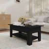 vidaXL Couchtisch Schwarz 102x55x42 cm Holzwerkstoff
