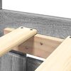 vidaXL Bettgestell mit Kopfteil Grau Sonoma 150x200 cm Holzwerkstoff