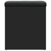 vidaXL Sitzbank mit Stauraum Schwarz 42x42x45 cm Holzwerkstoff