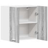 vidaXL Hängeschrank Lyon Grau Sonoma 60x31x60 cm Holzwerkstoff